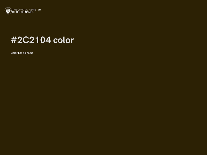 #2C2104 color image