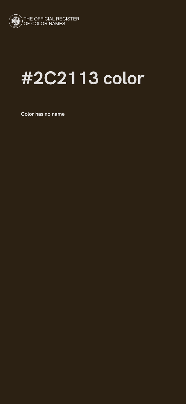 #2C2113 color image