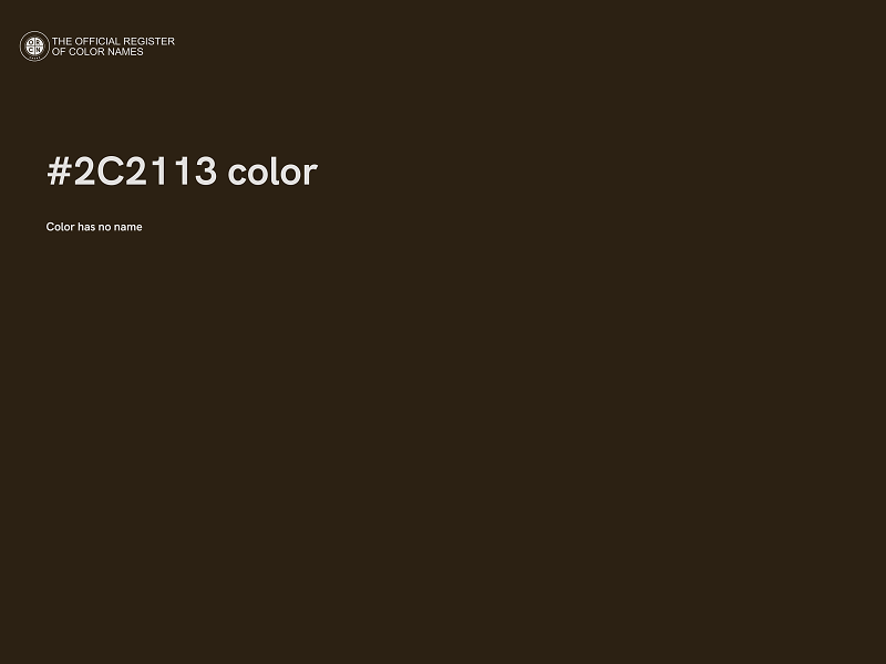 #2C2113 color image