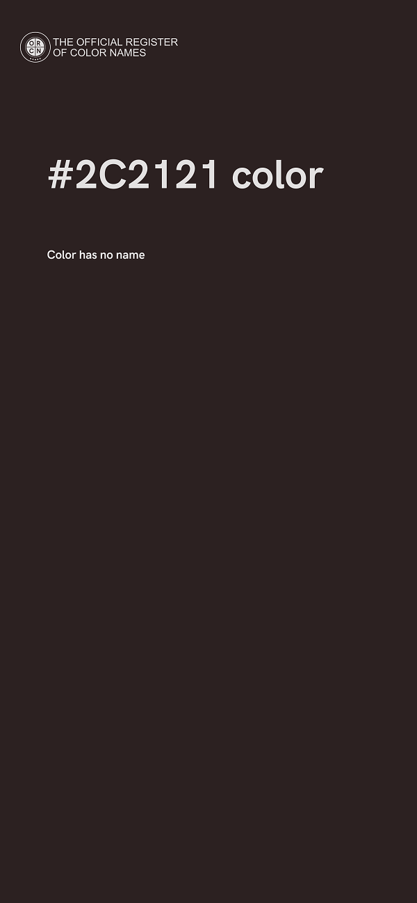 #2C2121 color image