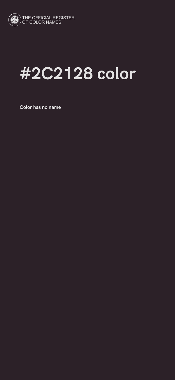 #2C2128 color image