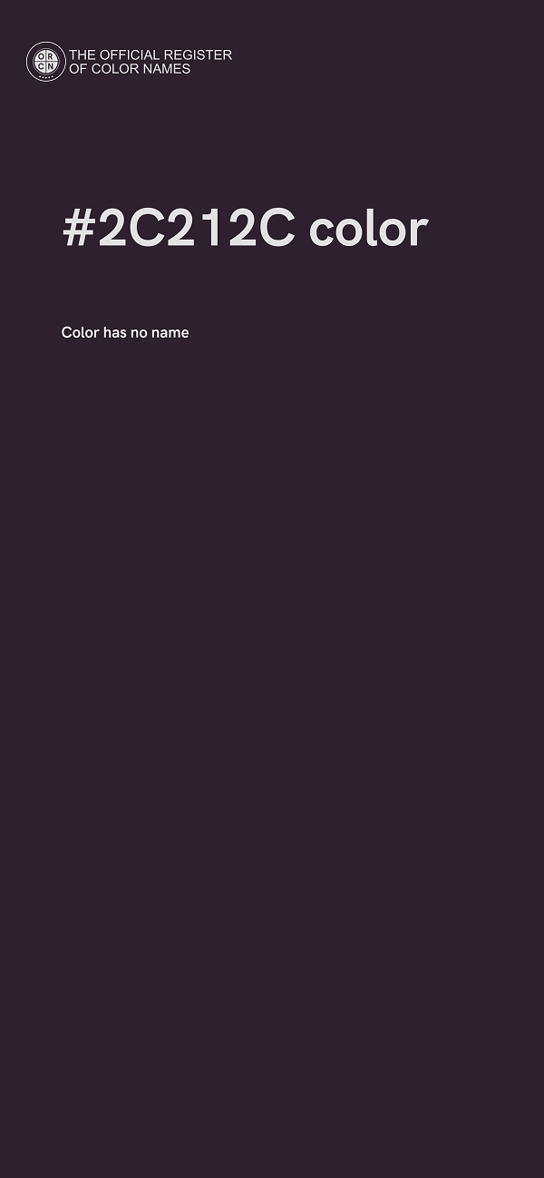 #2C212C color image