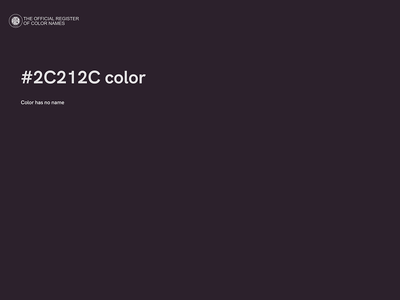 #2C212C color image