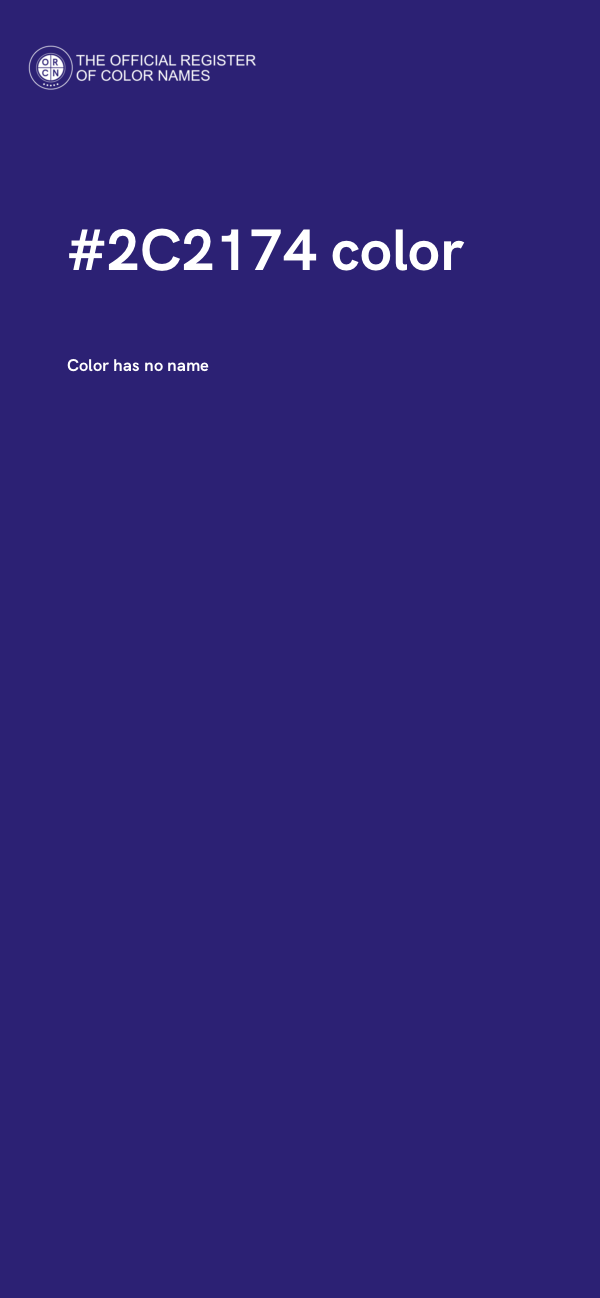 #2C2174 color image