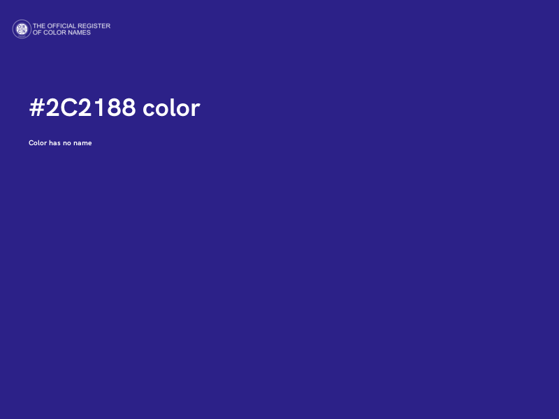 #2C2188 color image