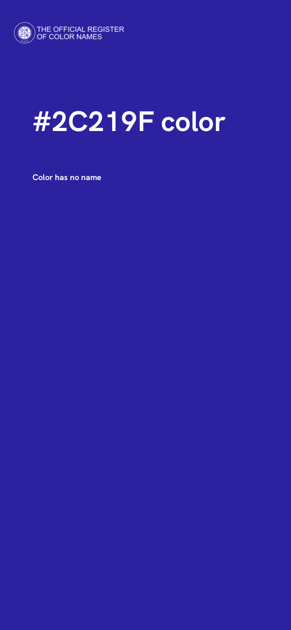 #2C219F color image