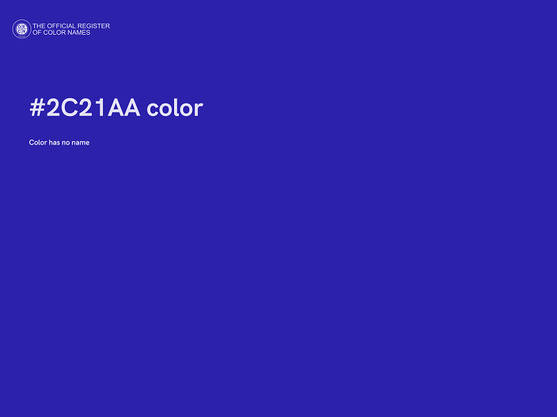 #2C21AA color image