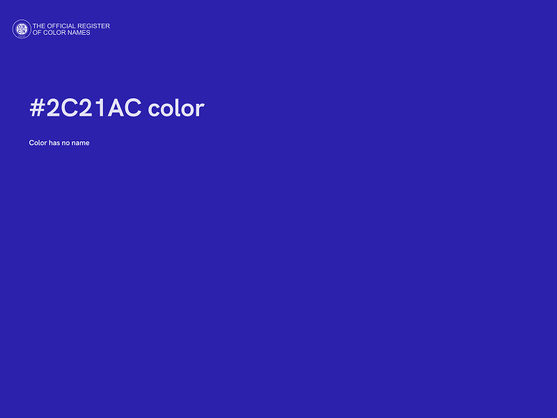 #2C21AC color image