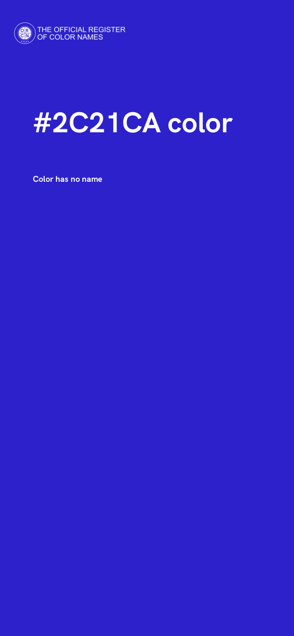 #2C21CA color image