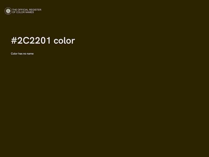 #2C2201 color image