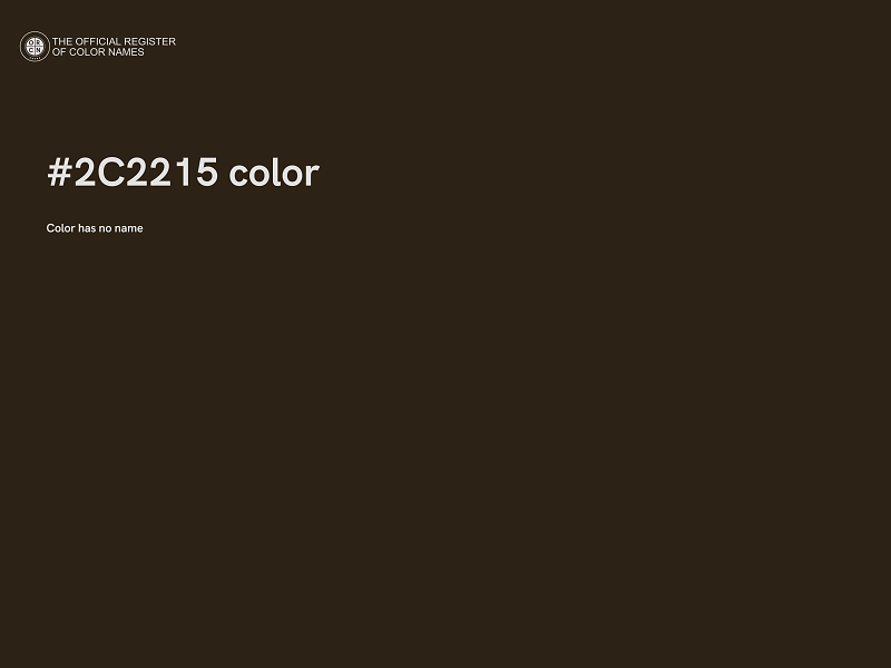 #2C2215 color image