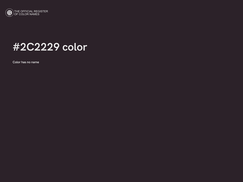 #2C2229 color image