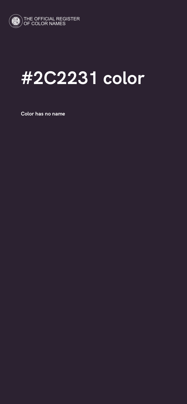 #2C2231 color image