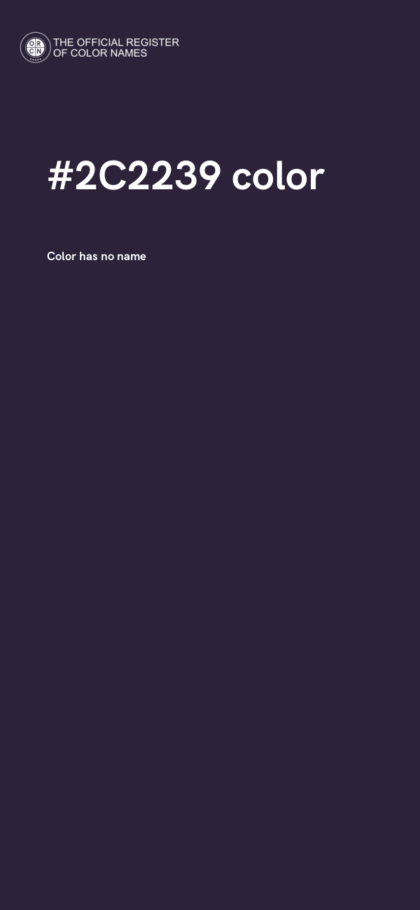 #2C2239 color image