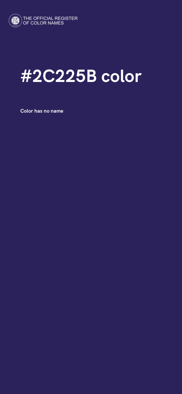 #2C225B color image