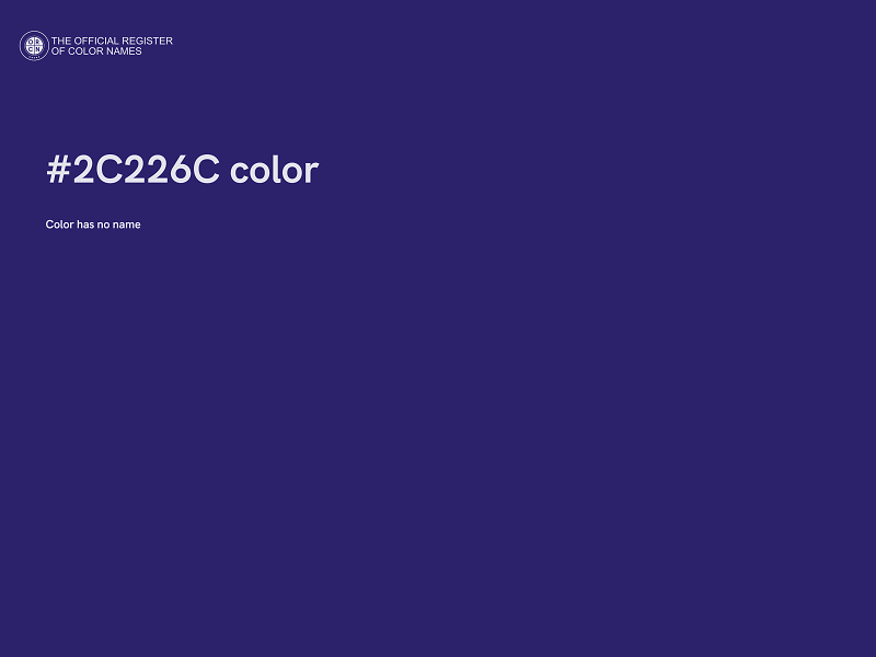 #2C226C color image