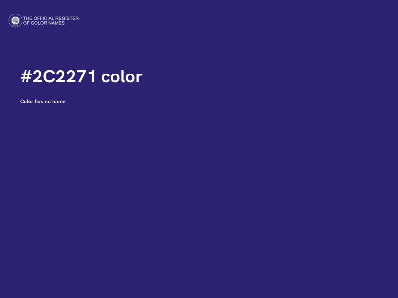 #2C2271 color image