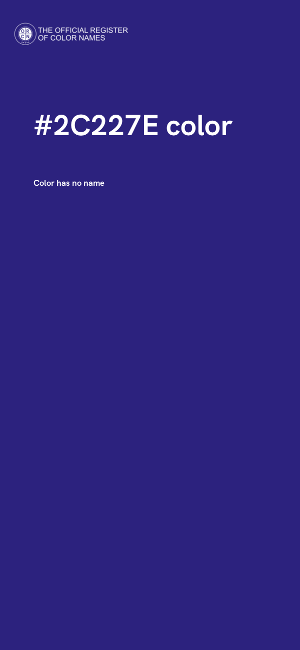 #2C227E color image