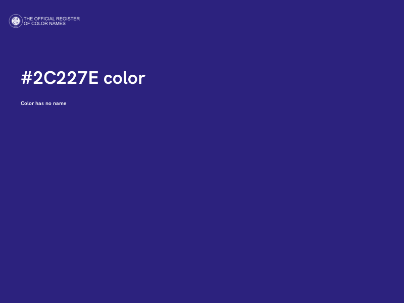 #2C227E color image
