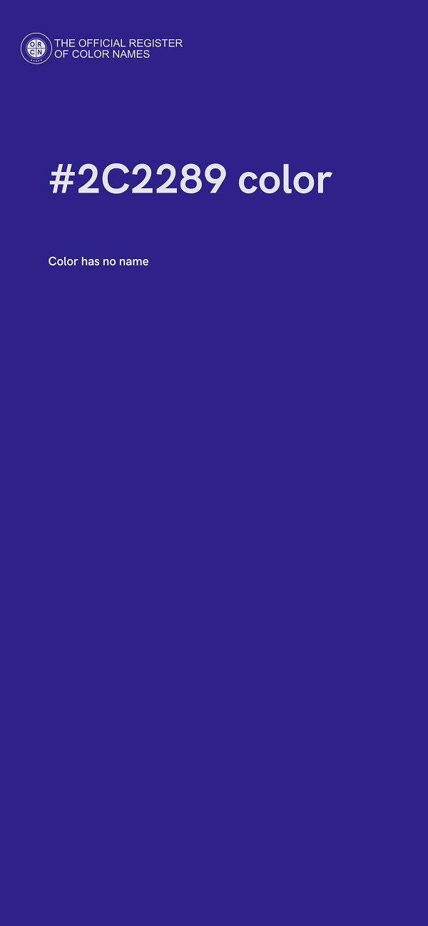 #2C2289 color image