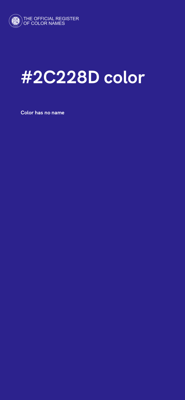#2C228D color image