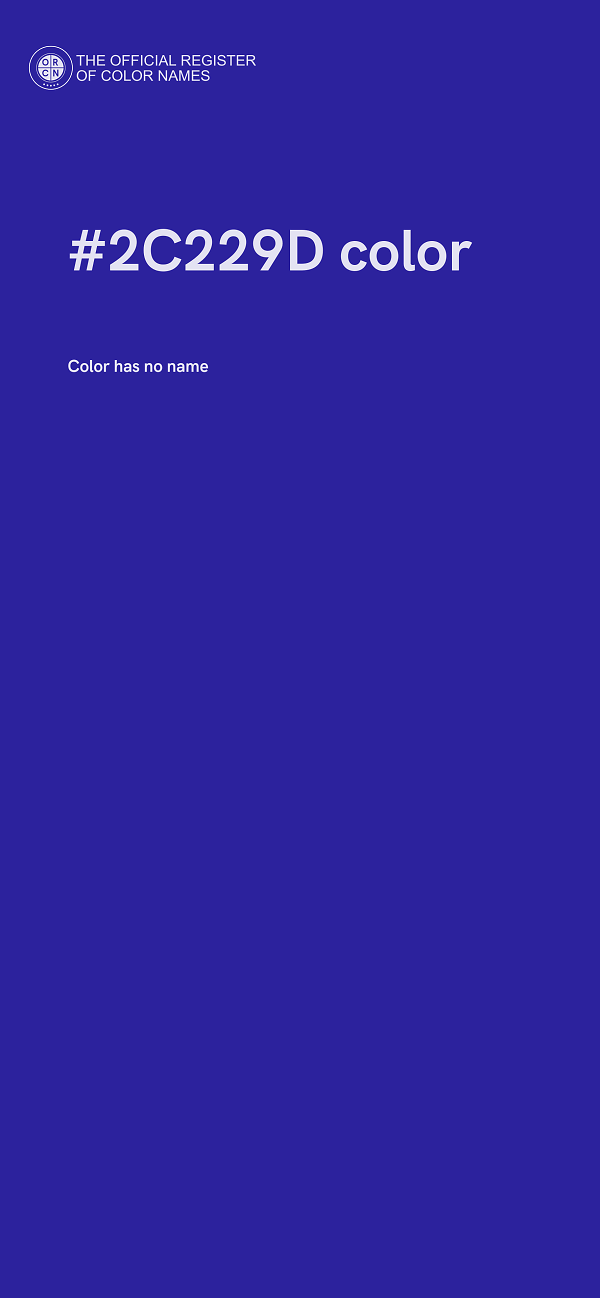 #2C229D color image