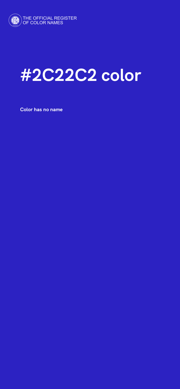 #2C22C2 color image