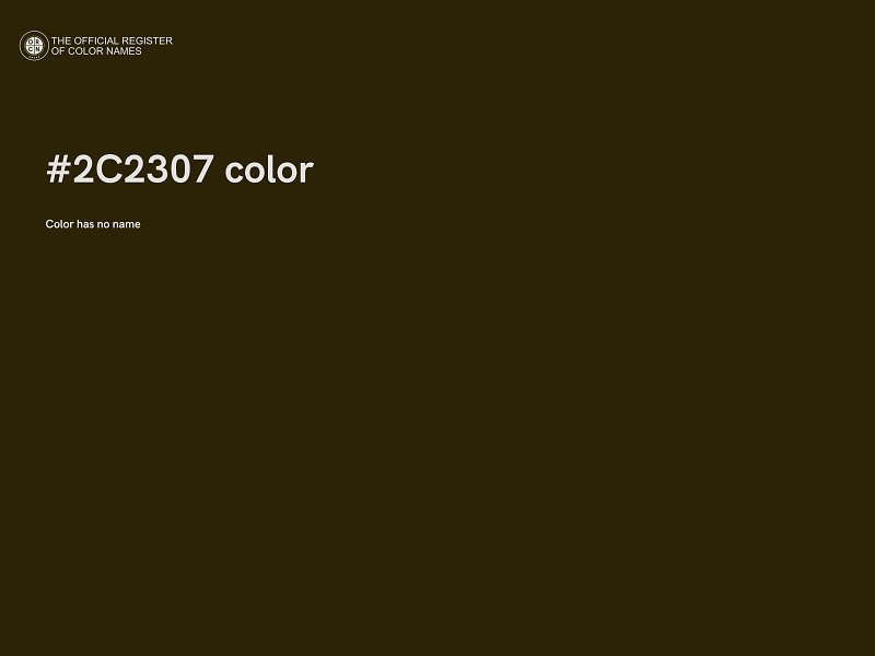 #2C2307 color image