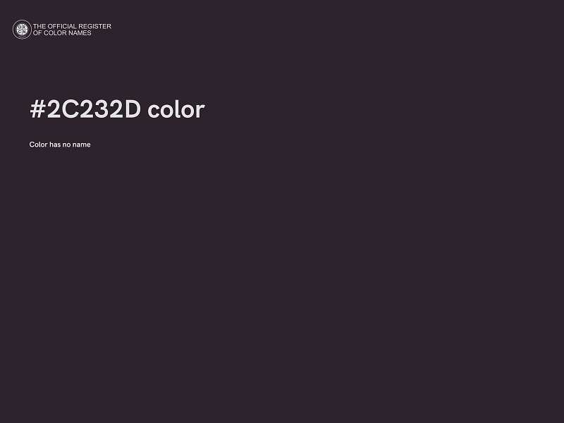 #2C232D color image