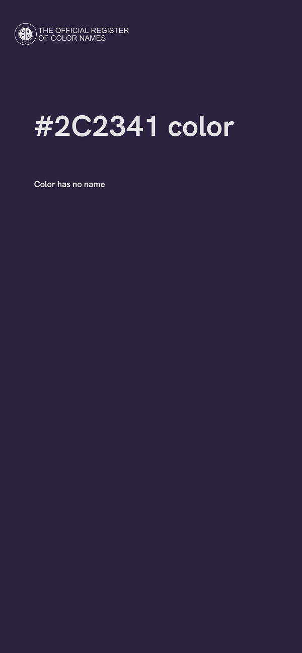 #2C2341 color image