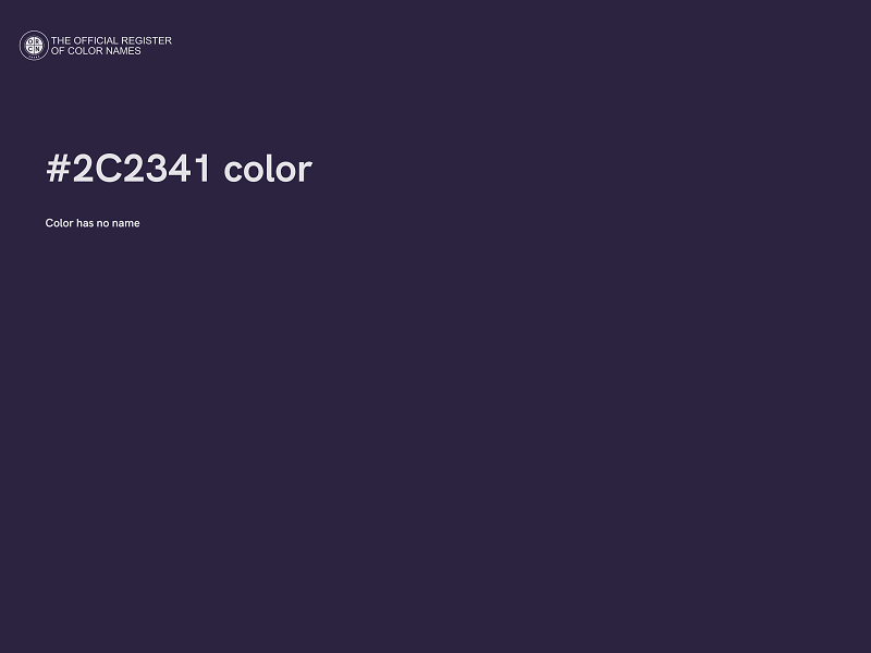 #2C2341 color image