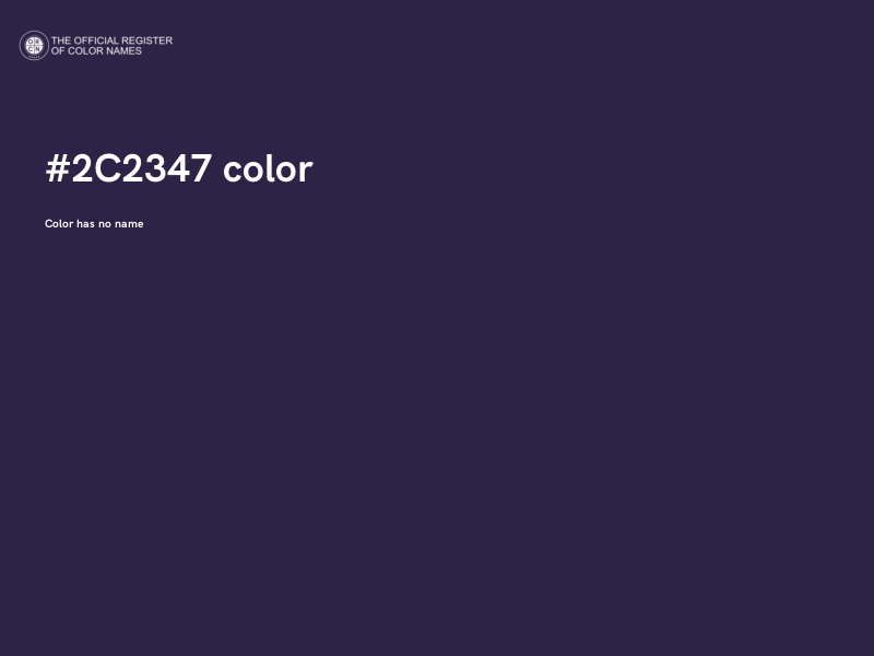 #2C2347 color image