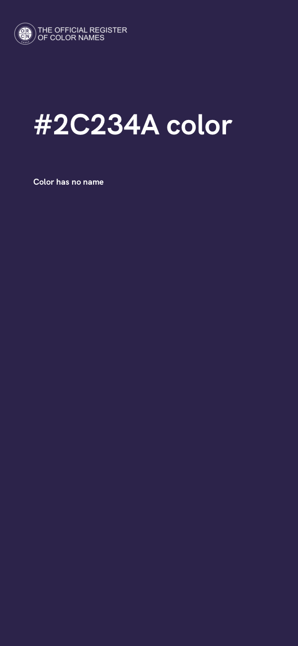 #2C234A color image