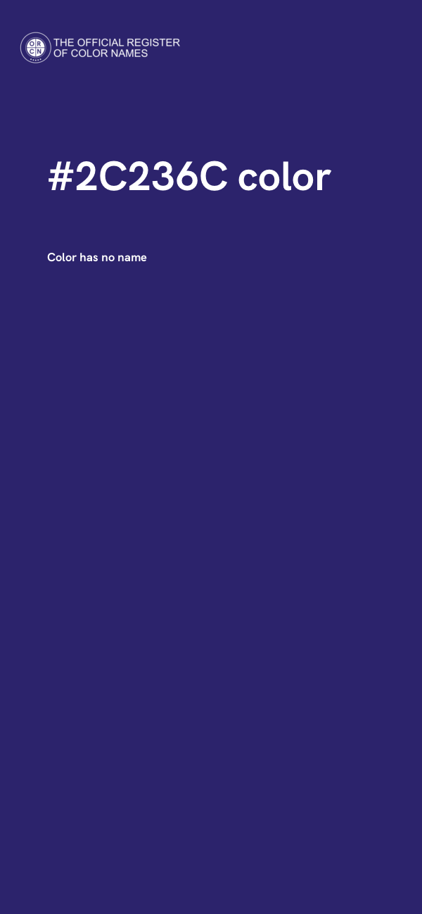 #2C236C color image