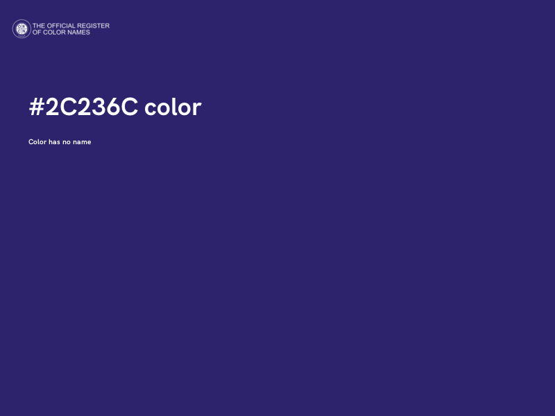 #2C236C color image