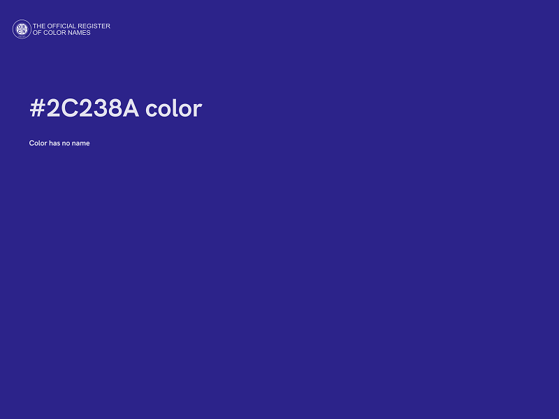 #2C238A color image