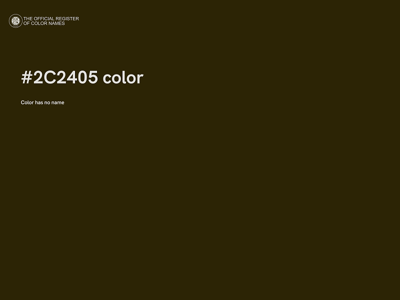 #2C2405 color image