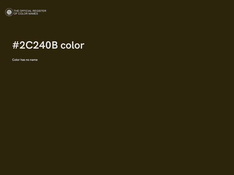 #2C240B color image