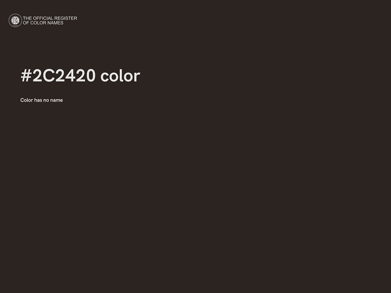 #2C2420 color image