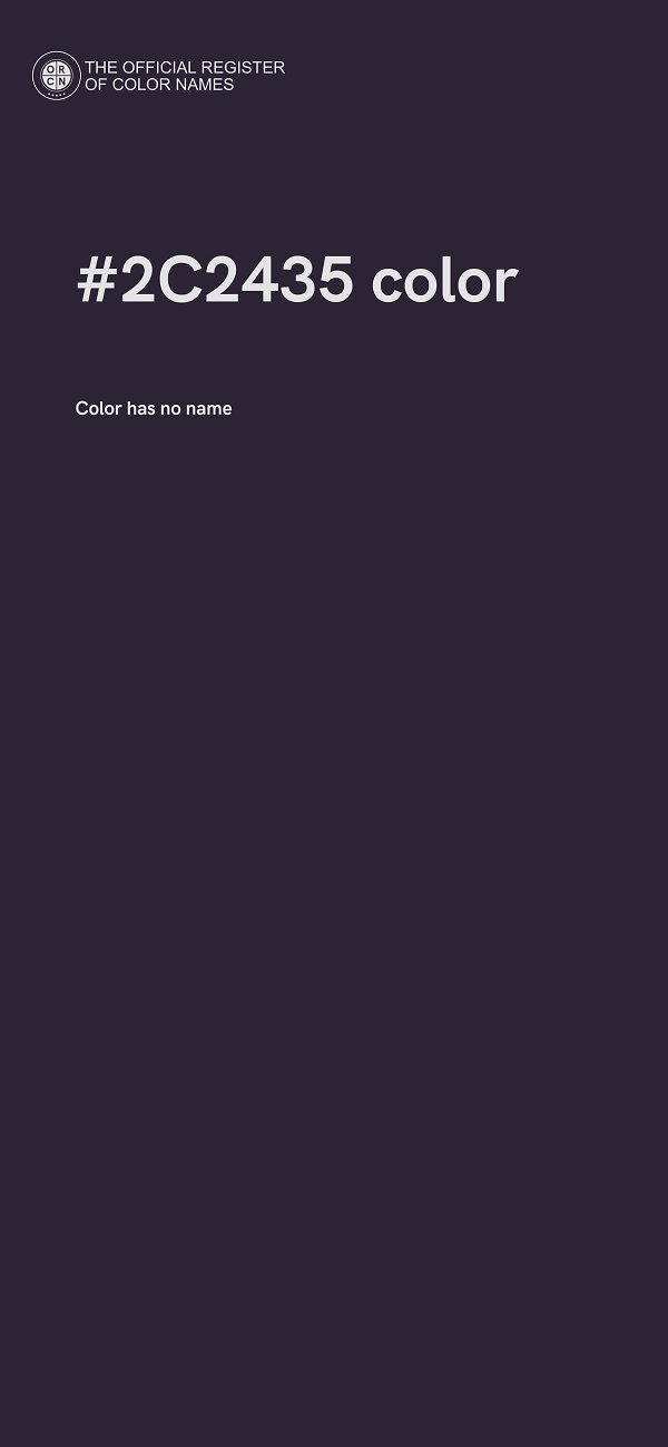 #2C2435 color image