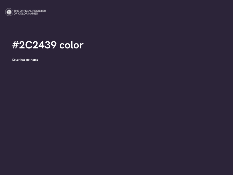 #2C2439 color image
