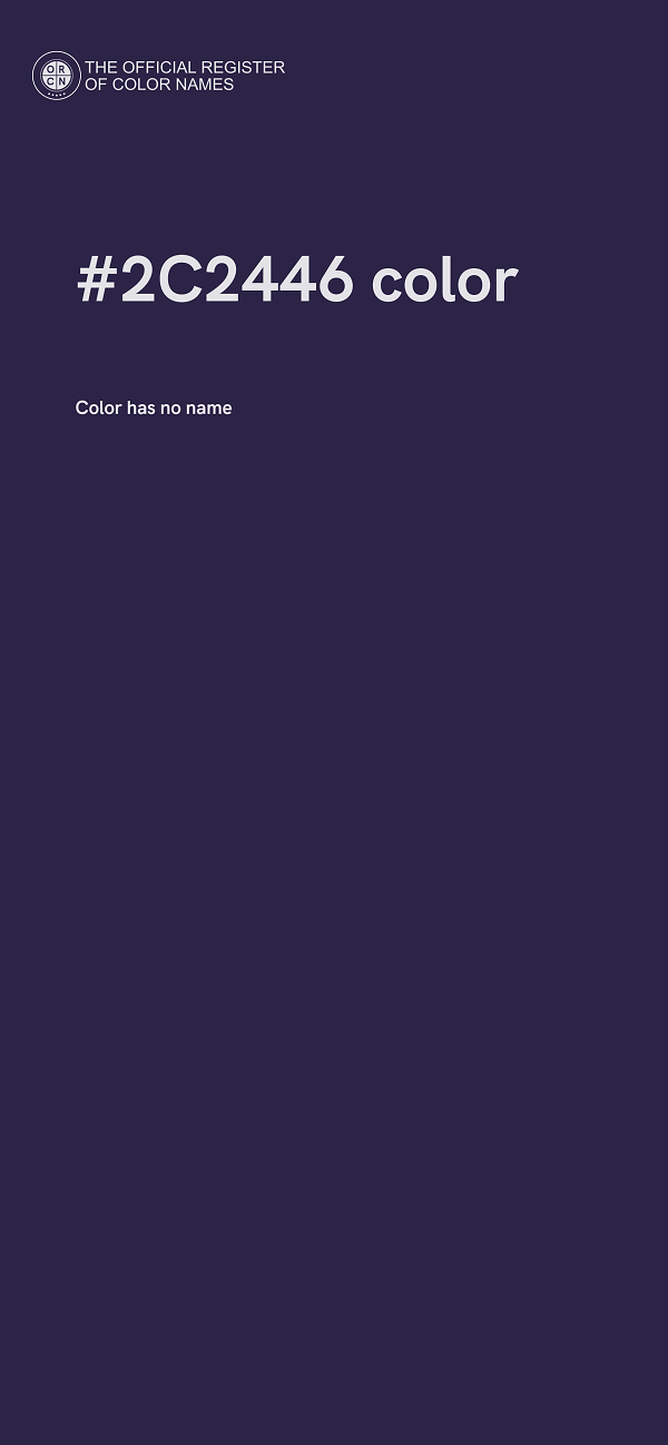 #2C2446 color image