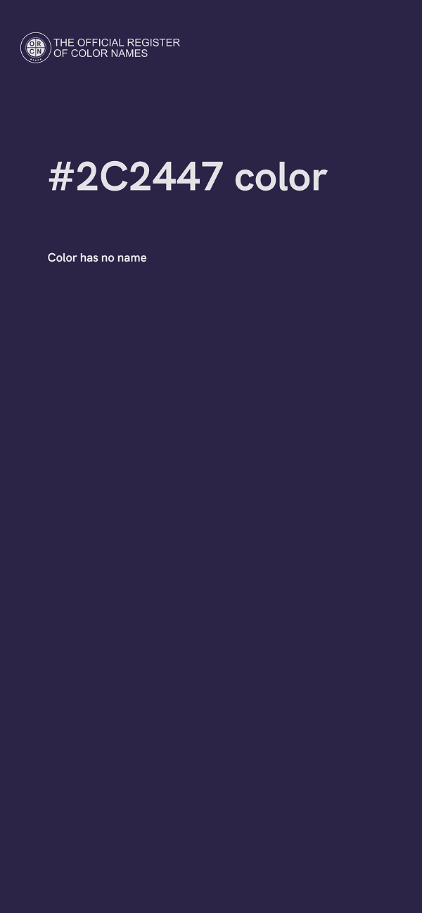 #2C2447 color image