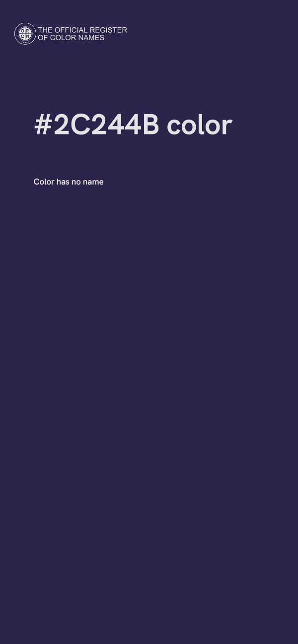 #2C244B color image