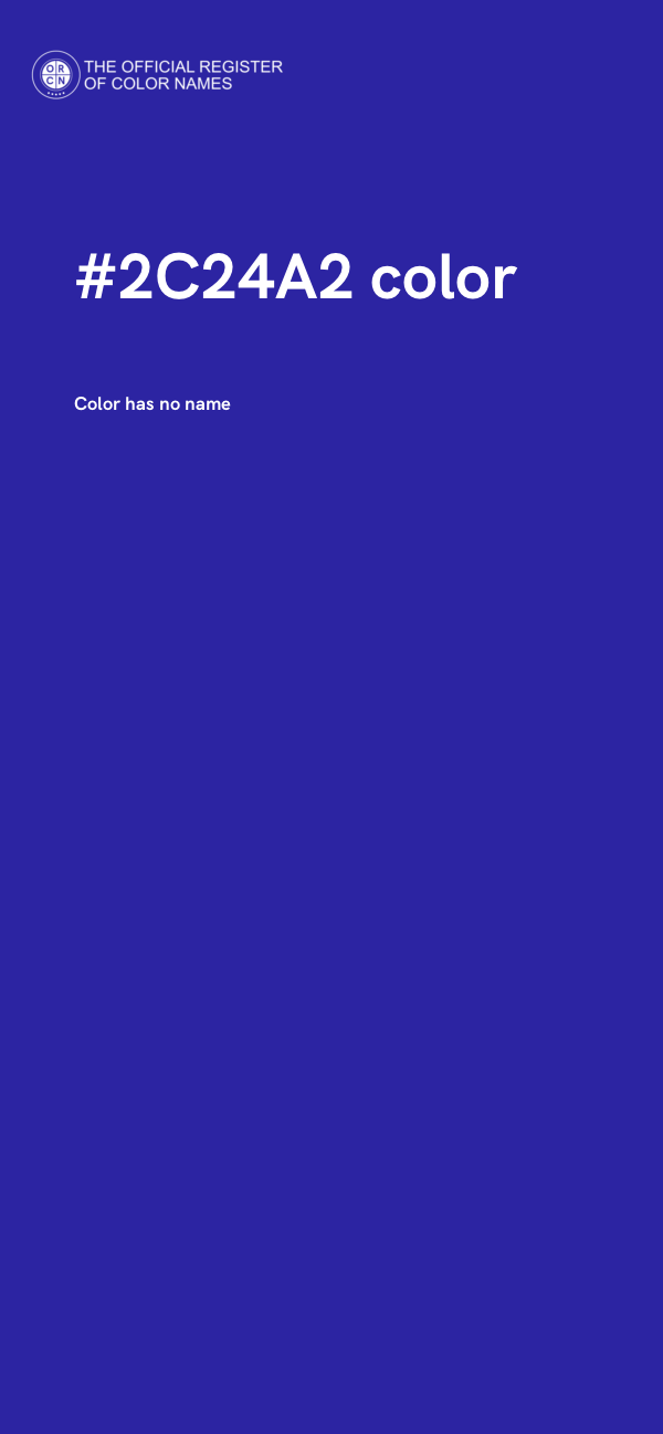 #2C24A2 color image