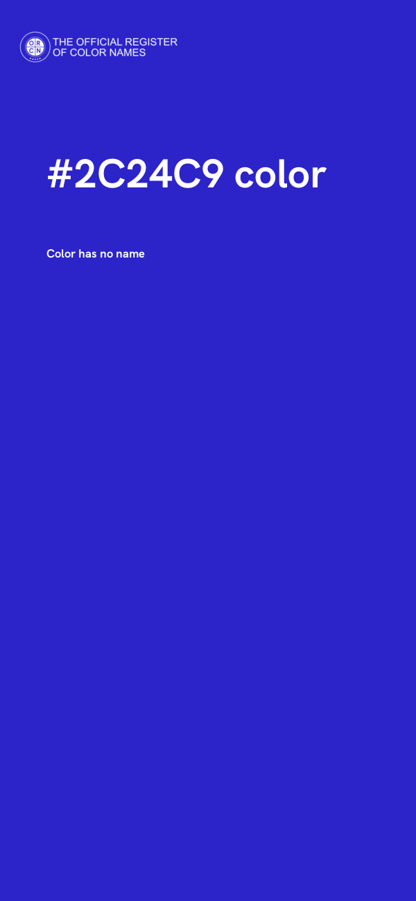 #2C24C9 color image