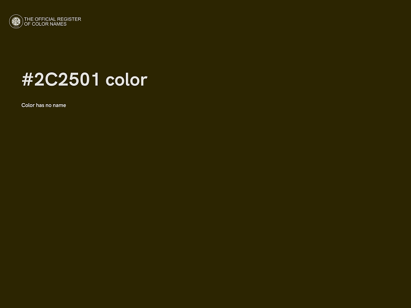 #2C2501 color image