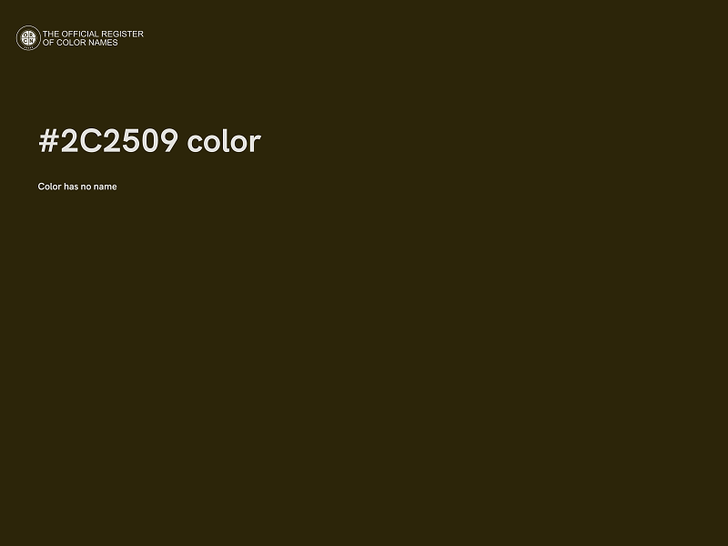 #2C2509 color image