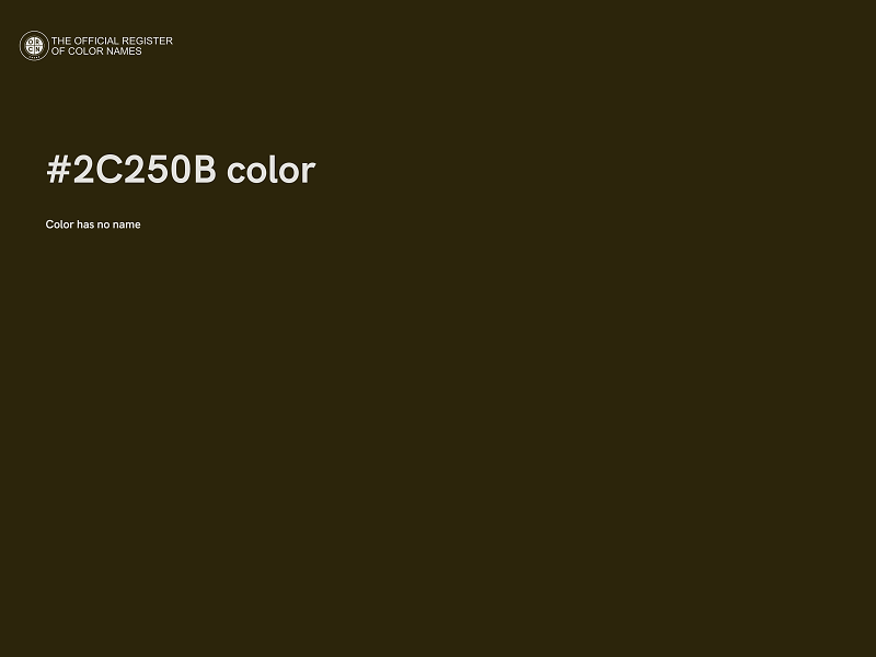 #2C250B color image