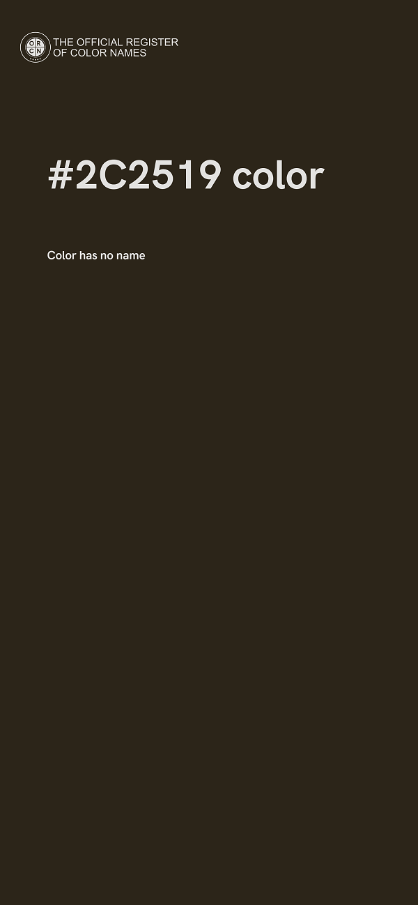 #2C2519 color image